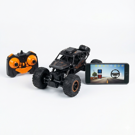 1:18 Off‑Road RC Monster Truck with 720p WiFi Camera & App / Remote Control