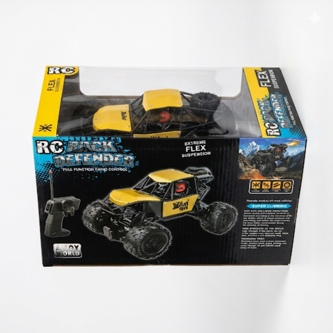 Big Size 4x4 Rock Crawler RC Car with Mist Spray & LED Lights (1:12 Scale)