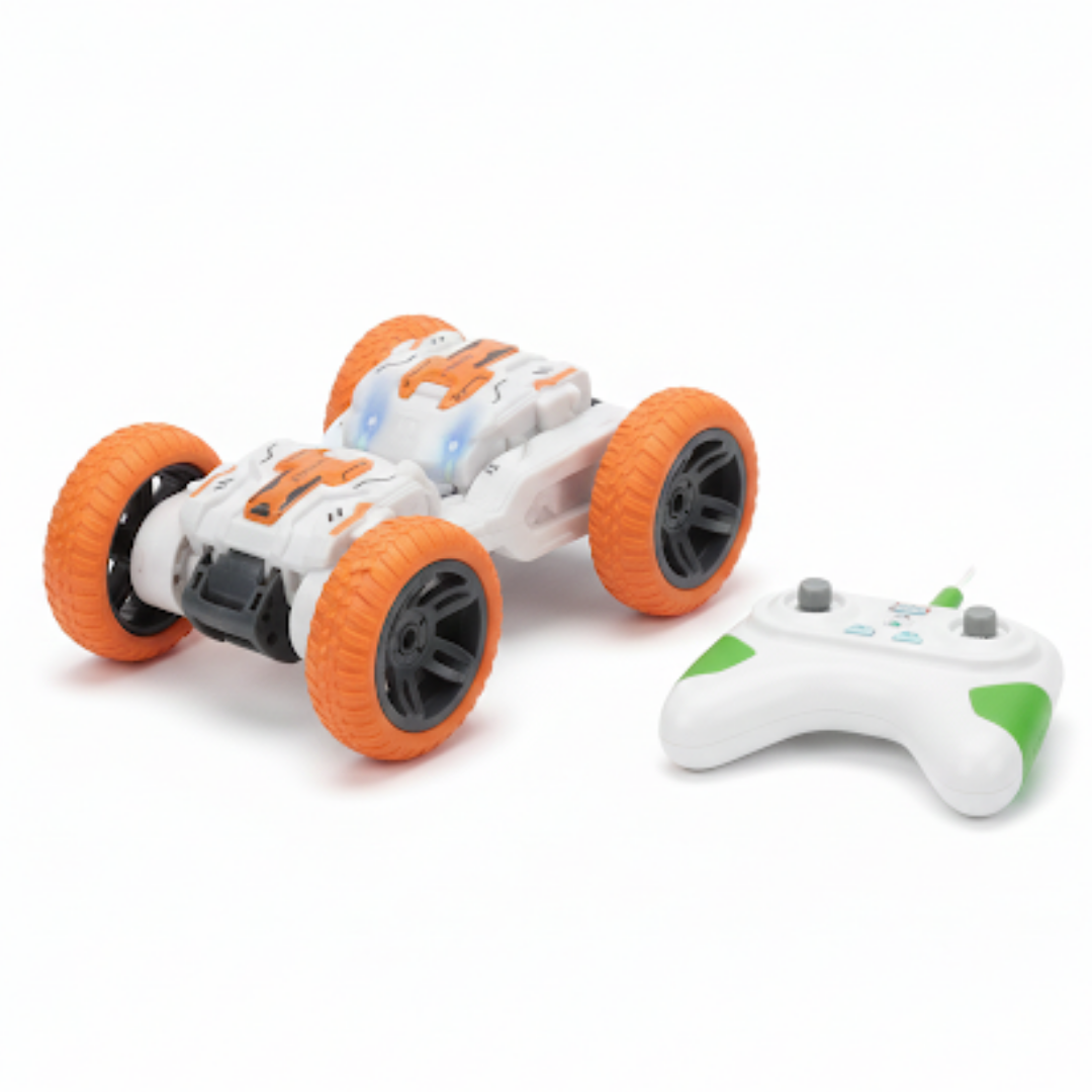 Crosslander Stunt RC Terrain Car with Wrist Remote, Lights & Rechargeable Battery