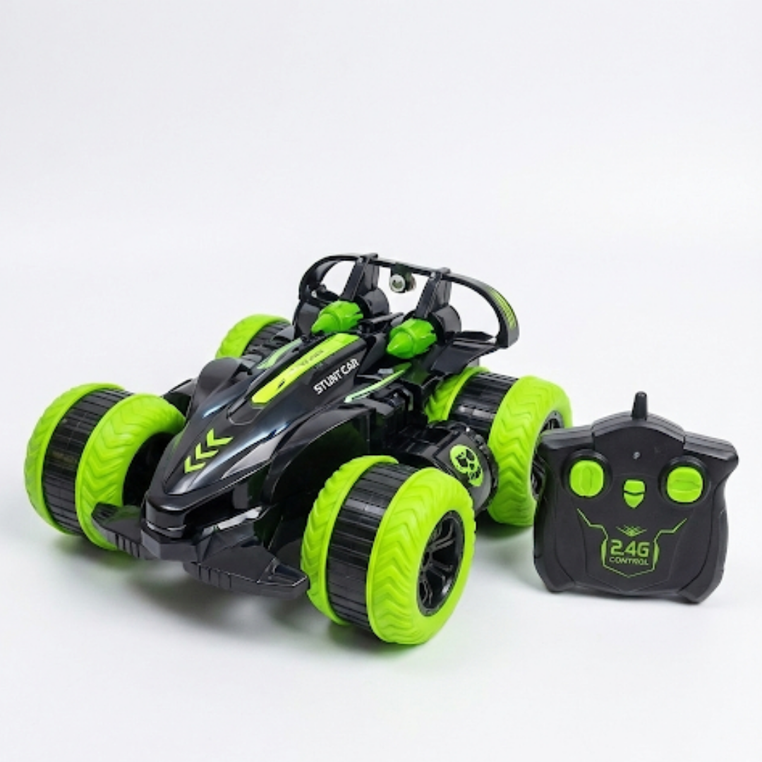 2.4GHz 360° Stunt RC Car with Remote – Green/Black & Orange/Black