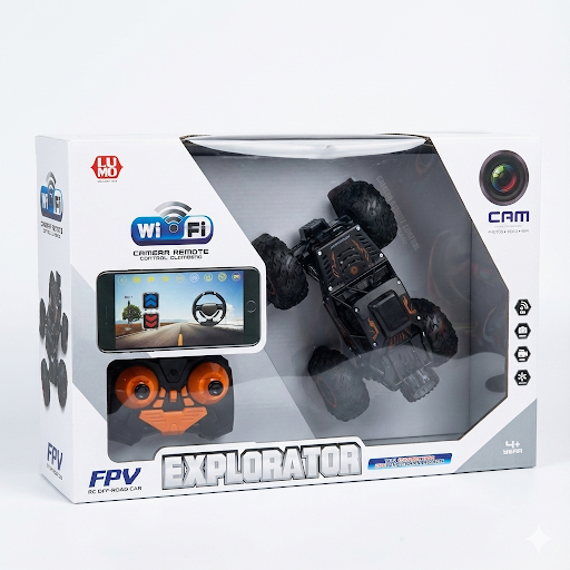 1:18 Off‑Road RC Monster Truck with 720p WiFi Camera & App / Remote Control