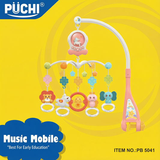 PÜCHI Music Mobile Crib Toy with Rotating Animals & Lullabies