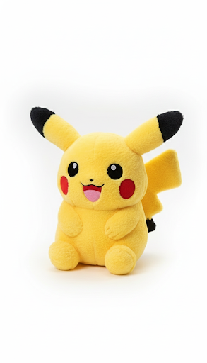 Pikachu Plush Soft Toy – Yellow Electric Mouse Character