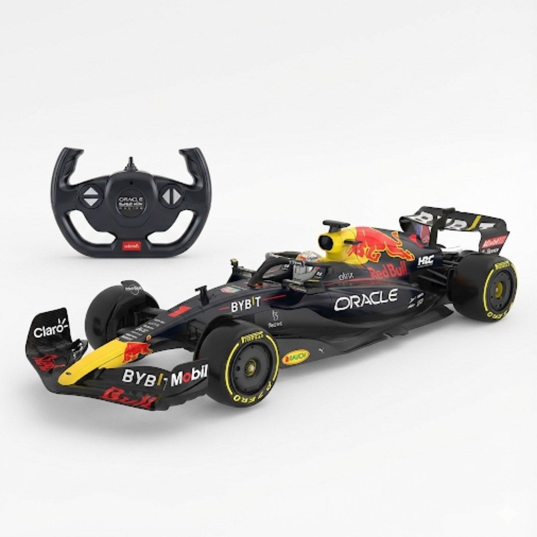Rastar Red Bull Racing RB18 1:12 Official Licensed F1 RC Car with Steering‑Wheel Remote