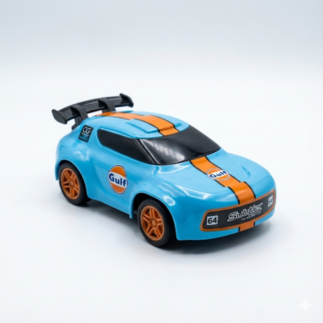 Mini Dash Drift RC Car 1:64 with 2.4GHz Remote, RGB Lights & 2 Speed Modes