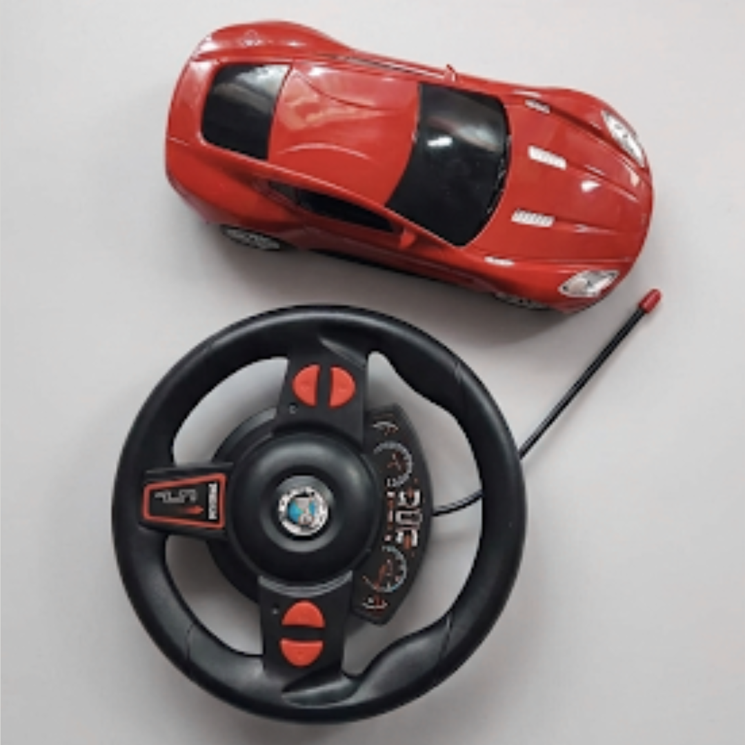 Speed King Gravity Sensor RC Racing Car with Steering‑Wheel Remote & Rechargeable Battery