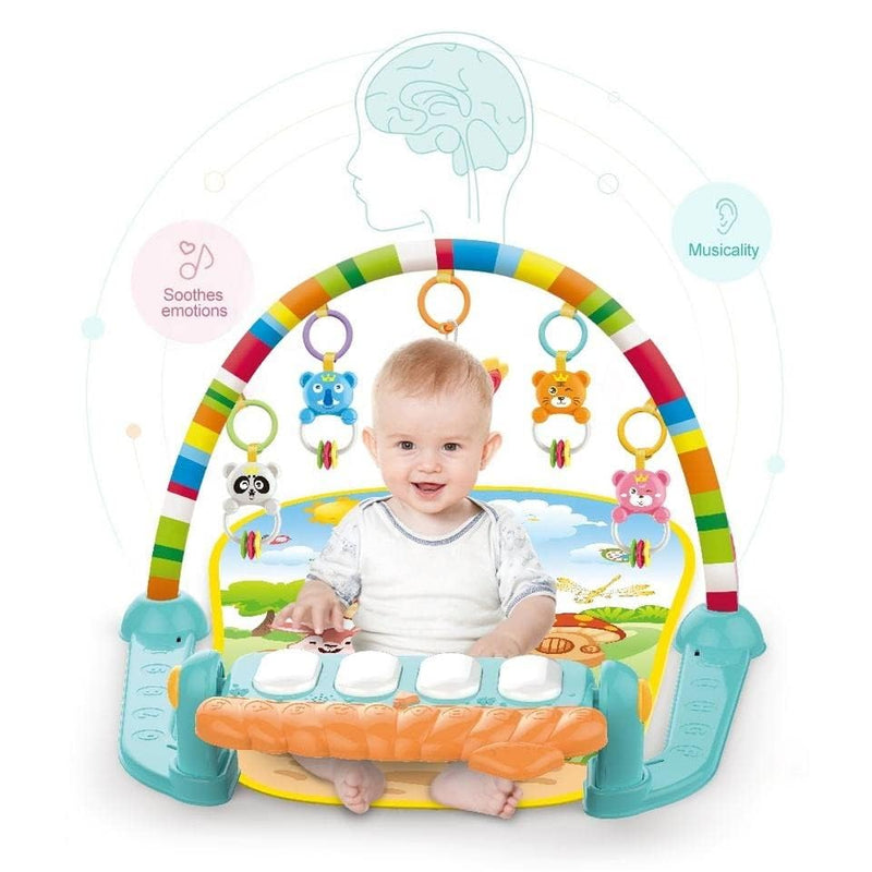 Baby Kick & Play Piano Gym Activity Mat with Hanging Toys & Music